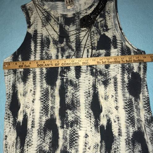 Haute Hippie 𝅺 HH Vintage Snake embellished snake pattern print tank top size M