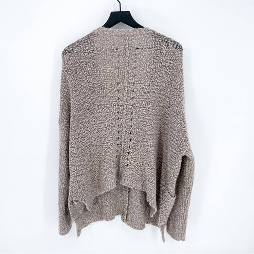 Free People Fall Friend Cardigan in Muskrat Medium