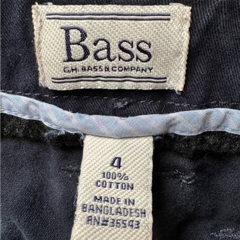 Krass&co G.H Bass &  Blue Women’s Size 4 Pants Straight Leg Pockets Chinos 100% Cotton