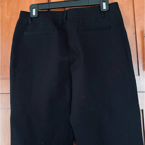 Quince Ultra Stretch Ponte Straight Leg Pant Black Size Medium Petite NEW