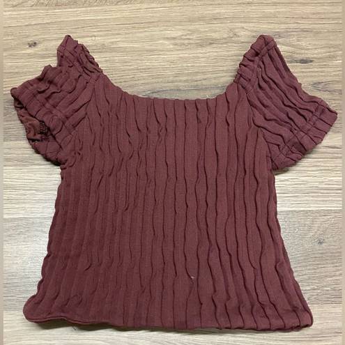 Free People Movement 🆕FP Movement by Free People NWOT Get Ripped Tee in Merlot (FPM-97)