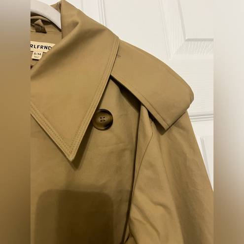 GRLFRND  The Convertible Trench Coat in British Tan