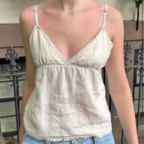 Brandy Melville Edith Linen Tank