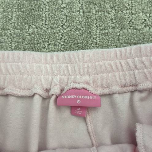 Stoney Clover Lane  matching set baby pink terry cloth sweatshirt boxer short