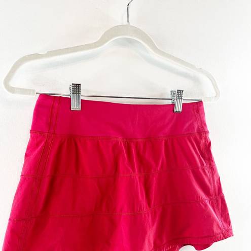 Lululemon  Pace Rival Tennis Golf Active Skirt Skort Mini Red Scarlet 4