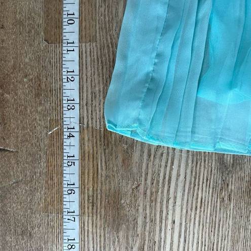 Aeropostale NWT  Light Turquoise blue Pleated Mini Skirt Medium chiffon