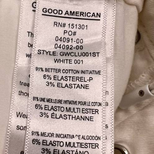 Good American  Good Waist Lace-Up Cropped Pants