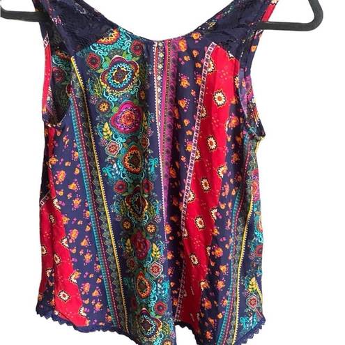 belle du jour  Colorful Blouse/Tank. Size Medium