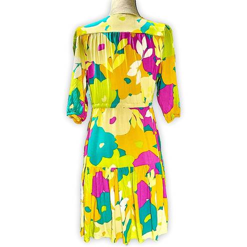 Abel the label ATL  Bright Floral Fit & Flare Dress