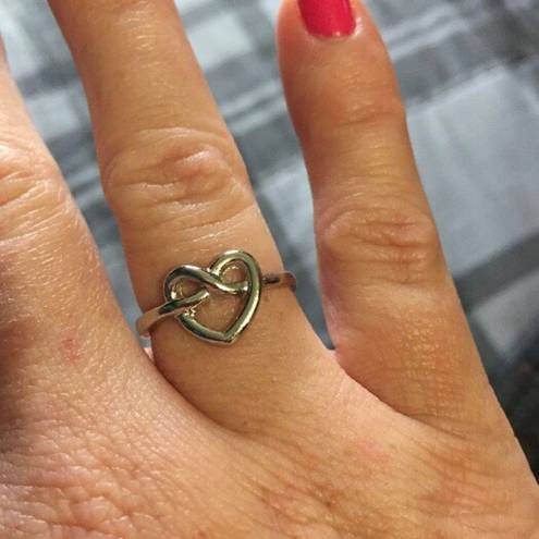 infinity Heart Ring Sz8