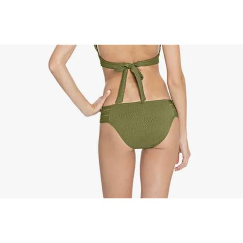 Robin Piccone  Perla Crochet Bikini Bottoms In moss size Medium $78 NEW