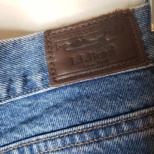 L.L.Bean  High Rise Mom Jeans Size 10