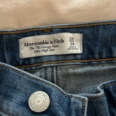 Abercrombie & Fitch  the 70s vintage flare ultra high rise jeans  size 14 tall!