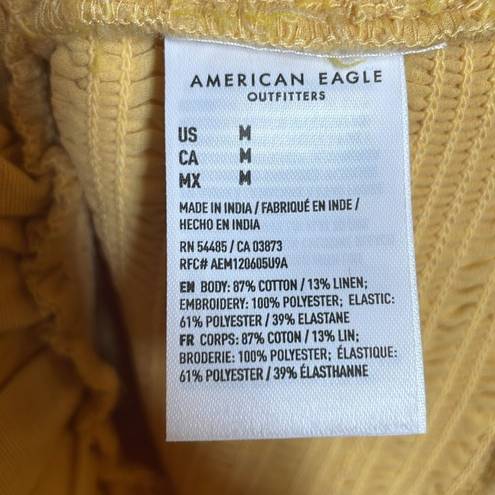 American Eagle  Golden Yellow Smocked Dress size Medium