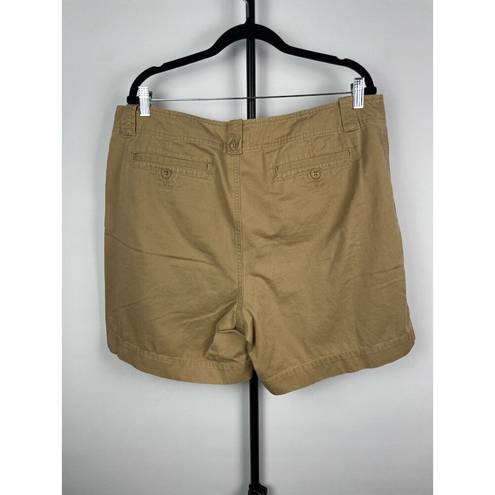 Krass&co Lauren Jeans . Tan Khaki 100% Cotton Cargo Shorts Size 16