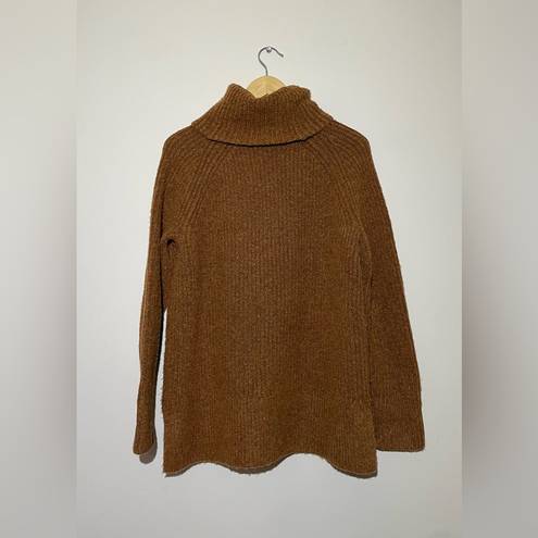 Madewell  Mercer Turtleneck Sweater Wool Blend Rust Small