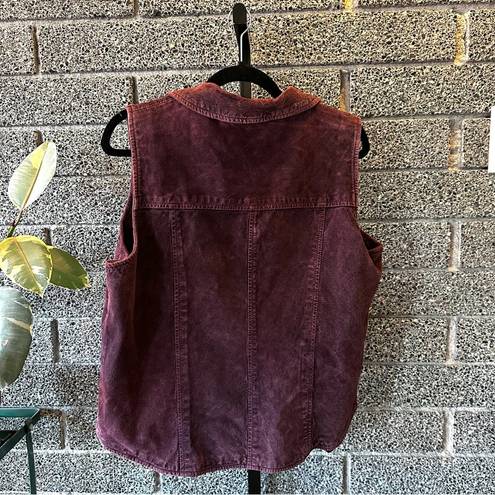 St. John’s Bay Vintage  Washable Suede Vest