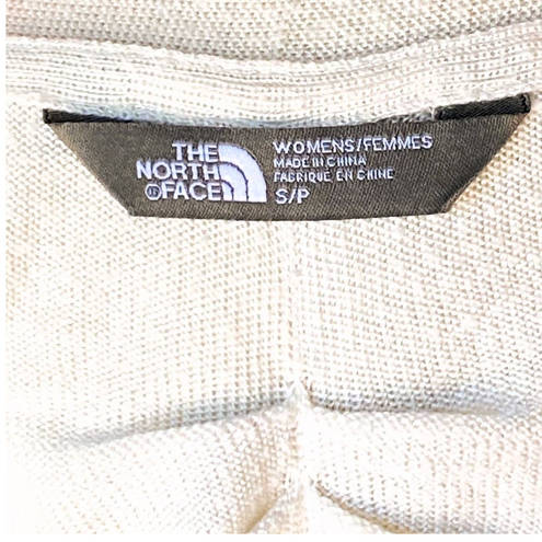 The North Face  Cream Waterfall Cardigan Thumbholes Open Sweater ~ Women's SMALL