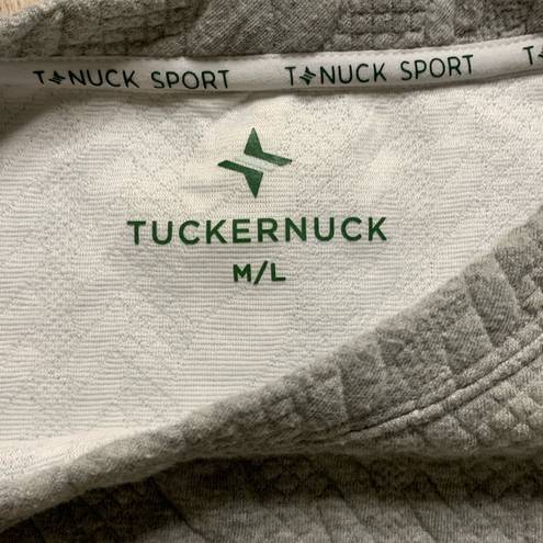 Tuckernuck  TNUCK Sport Gray Cable Ally Swing Pullover Sweatshirt Medium/Large