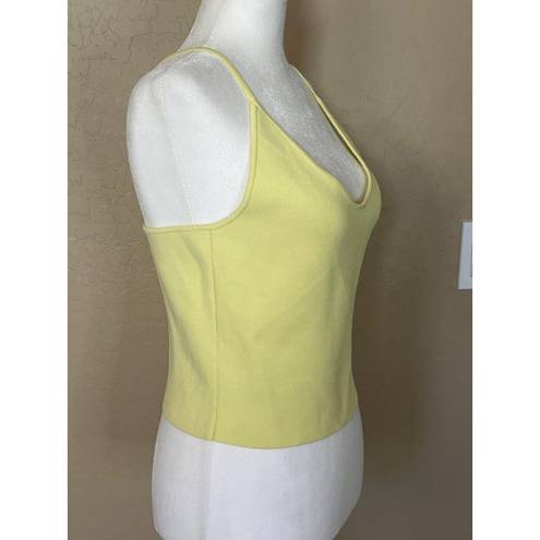 ALC Frank A.L.C. Ava Sleeveless Tank Top in Lemon Large Womens Knit