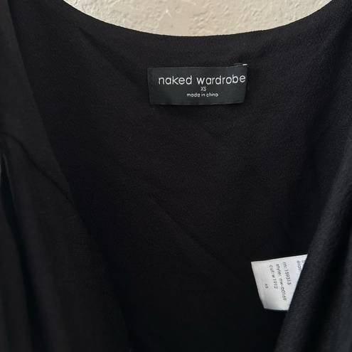 Naked Wardrobe NWOT  Black Seamless Tank Bodysuit