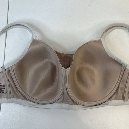 Natori  Size 34DD Yogi Convertible Straps Sports Bra In Mocha Ivory Beige CoolMax