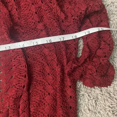 Self Esteem 🛍️ $5 Bundle Deal 🛍️ EUC Cherry Red Knit Cardigan