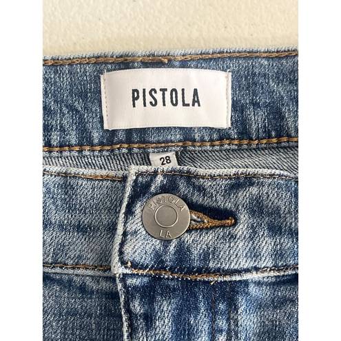 Pistola  Winston Relaxed High Rise Cuffed Denim Shorts in Mystique 28 New Jean