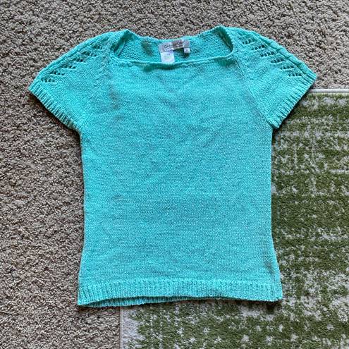 Coldwater Creek Blue Sweater Top