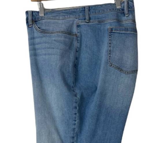 Torrid  Women's Jeans Curvy Skinny 12" High Rise Ankle Light Wash Plus Size 28