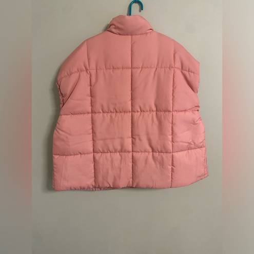 Nike  Sportswear Classic Women Puffer Pink/ Peach Vest Therma-FIT Oversized New