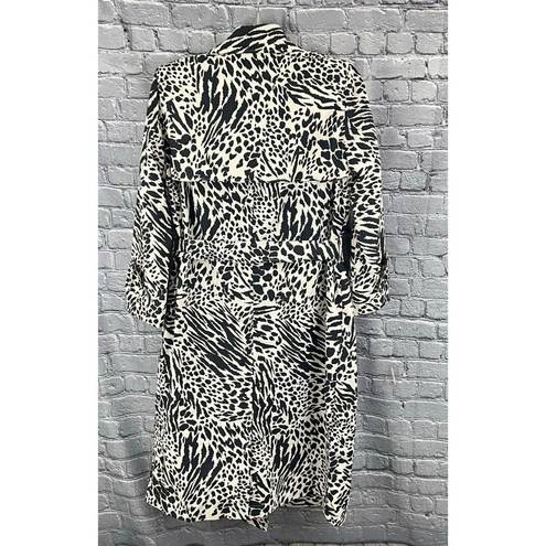 Hudson Sergio  x Target  Zebra  Print Trench Coat  Size 4X