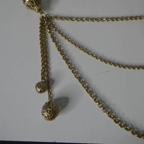 Marciano  42" Long Chain Multi Strand Beaded Rhinestone Charm Necklace NWT $78