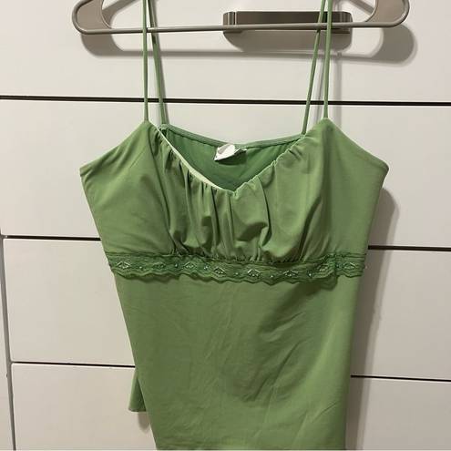 Fashion Bug  Y2K Green Tank Top