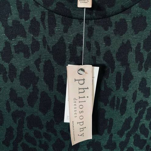 Philosophy NWT  Leopard Print Midi Dress