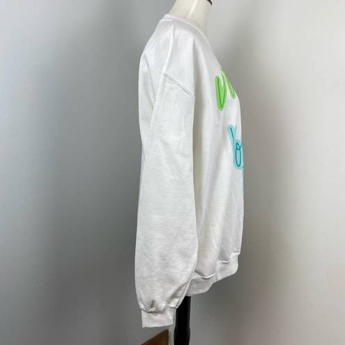 BP  Neon Vote Graphic Crewneck Sweatshirt Large