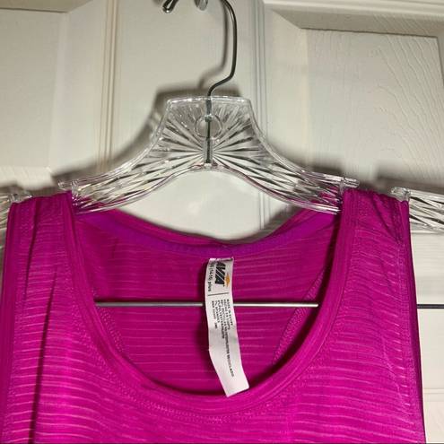 Avia  Pink Striped Semi-Sheer Sleeveless Tank XL