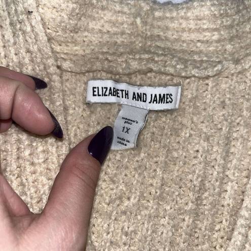 Elizabeth and James  1X XL Tan Cardigan