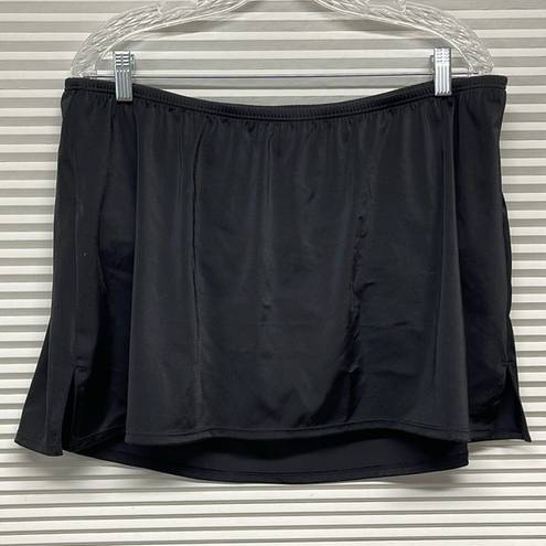 Cacique Swim by  NWT Black Swim Skirt Bottoms Size 18