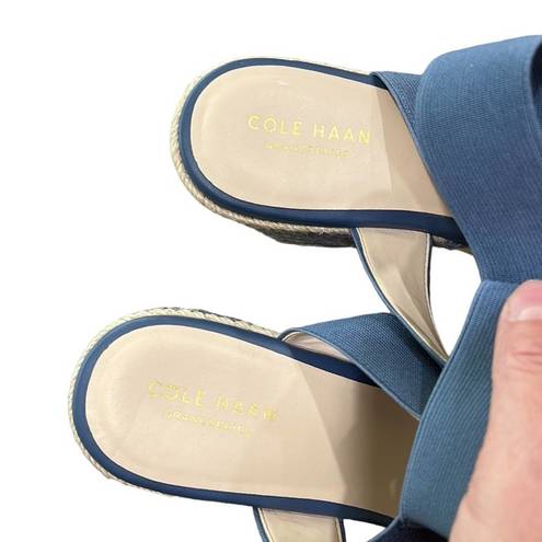 Cole Haan Cole Hann Cloudfeel Espadrille Wedge Sandal Blue Women’s Size 9