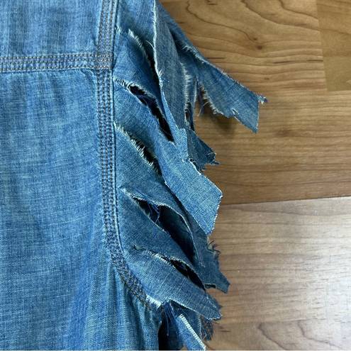 Krass&co Lauren Jeans  Ralph Lauren Shredded Sleeves Denim Lightweight Shirt