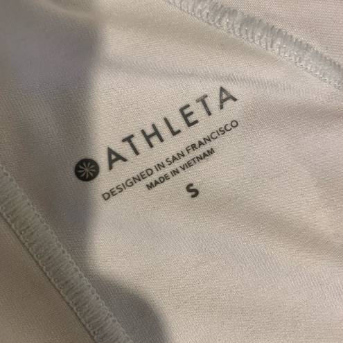 Athleta  Pacifica UPF White Quarter Zip Swim Cover Up Tank