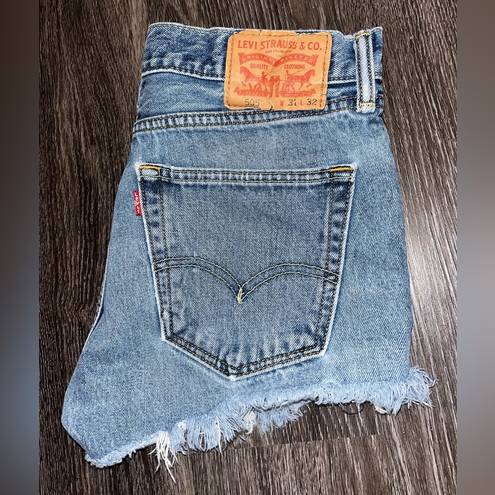 Levi’s Light Wash Denim Shorts Size 30