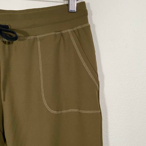 Zyia Unwind Jogger Pant in Olive Green Women's Size Medium