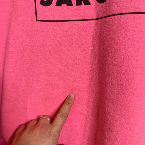 Gildan Neon Pink I Speak Fluent Sarcasm Graphic Pullover Size XL