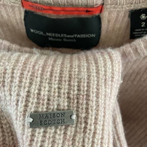 Scotch & Soda Maison Scotch Lambswool Taupe Oversized Sweater size 2