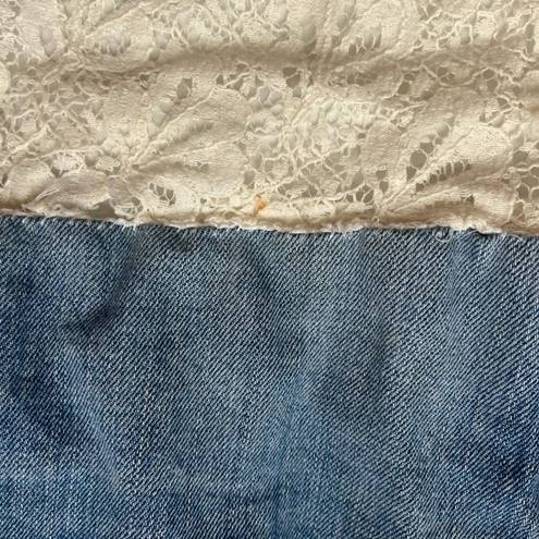 Aeropostale  11/12 Y2K Lace Denim Skirt