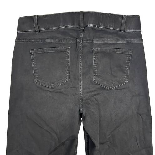 J.Jill  Denim Size 16 High Rise Creased Front Full Leg Jeans Basalt Wash Black