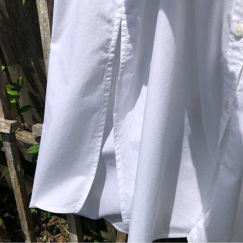 J.Crew NEW  White Cotton Shirt Dress M