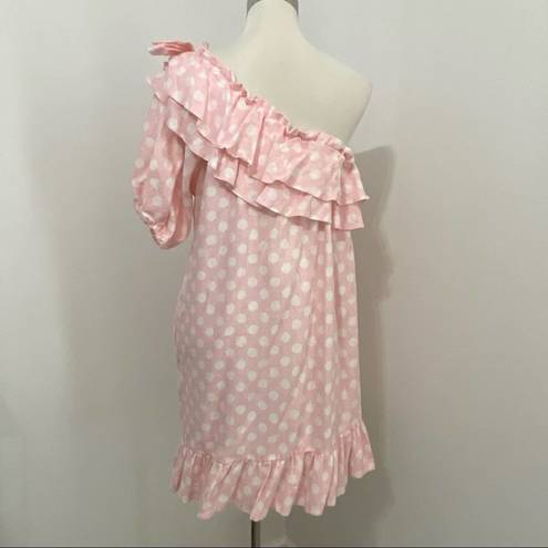 Target LISA MARIE FERNANDEZ x  One Shoulder Ruffle Neckline Polka Dot Party Dress